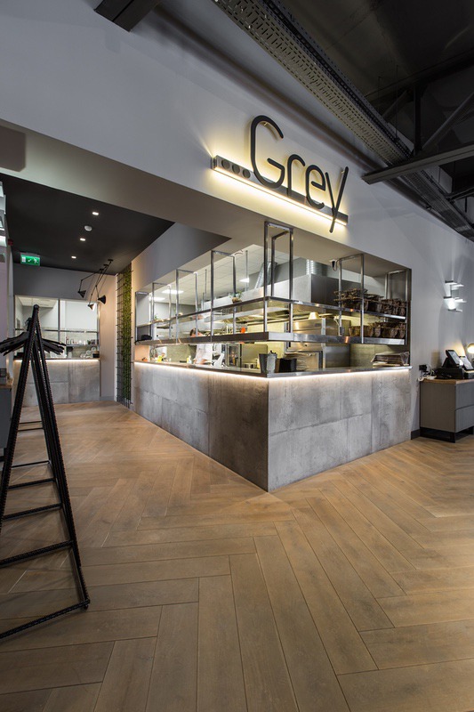 Grey Restaurant - open kitchen