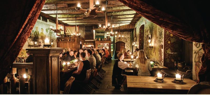 Olde Hansa restaurant interior atmosphere