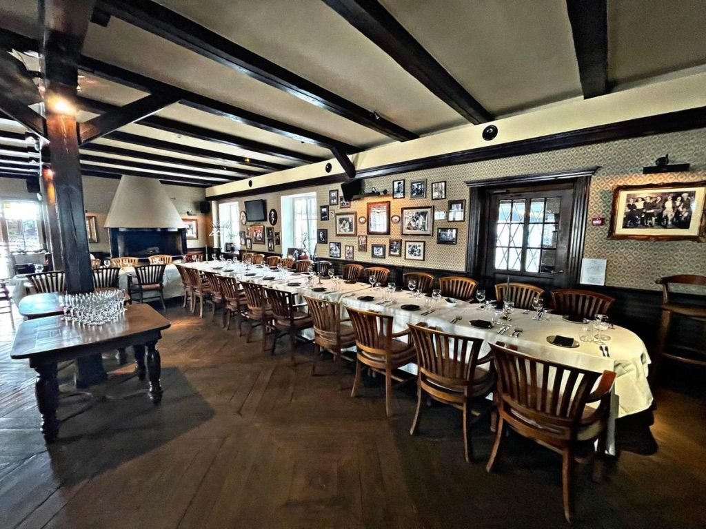 Old Green House Vilnius setup for group dinner