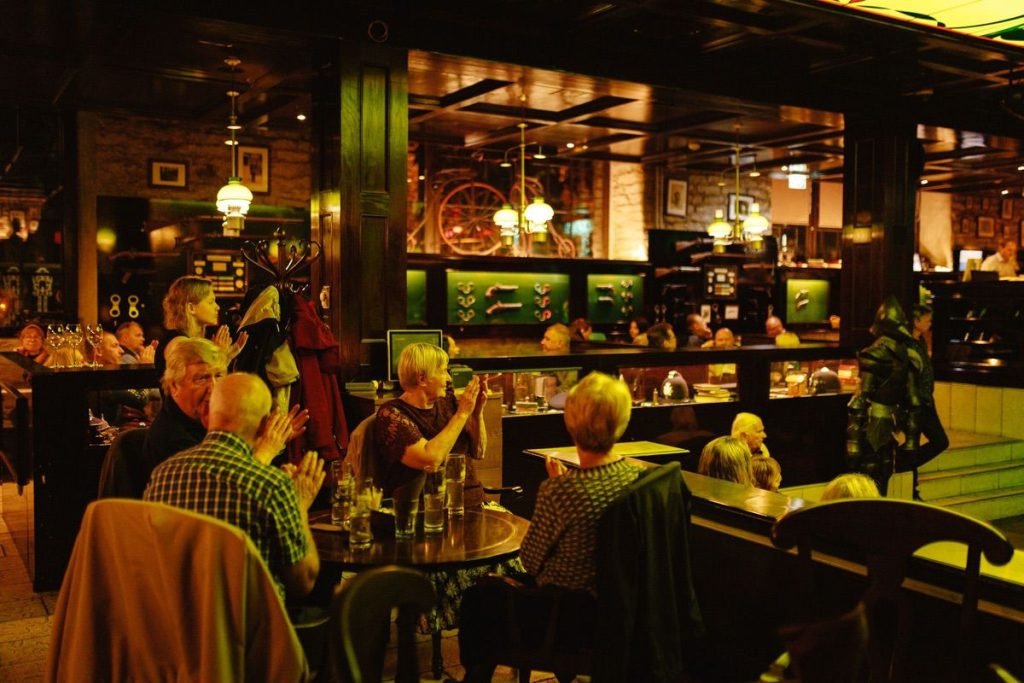 Scotland Yard in Tallinn interior and people