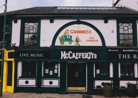 Mccaffertys at the barge building from the outside