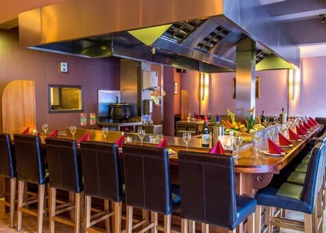 Tippenyaki Restaurant in Dublin interior and open grill