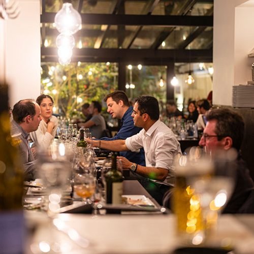 Meet Meat Brussels interior and people dining